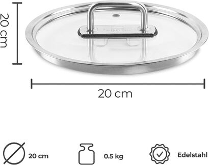 Крышка кастрюли 20 см SILBERTHAL