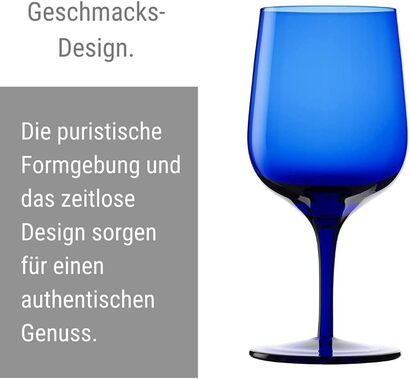 Набор стаканов для воды 6 шт. 340 мл, синий Grandezza Stölzle Lausitz