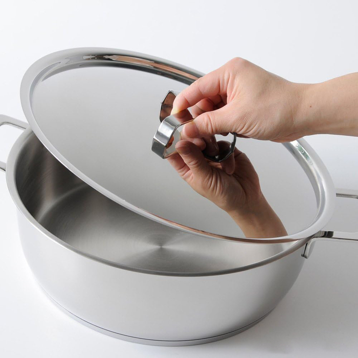 Крышка 28 см металлик Pots & Pans Alessi