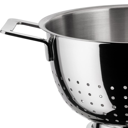 Дуршлаг с подставкой 22 см металлик Pots & Pans Alessi