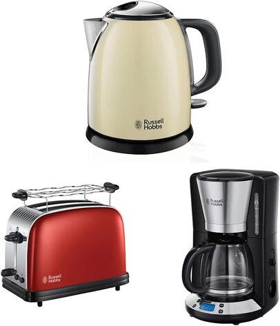  Набор для завтрака: тостер, чайник и кофеварка с таймером Russell Hobbs