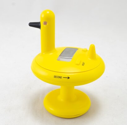 Кухонный таймер 14х10х10 см желтый Duck Alessi