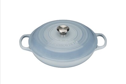 Сковорода-жаровня чугунная 30 см, голубой Le Creuset