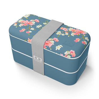 Ланч-бокс 18,5х10х9,4 см Flower mood denim MB Original Monbento