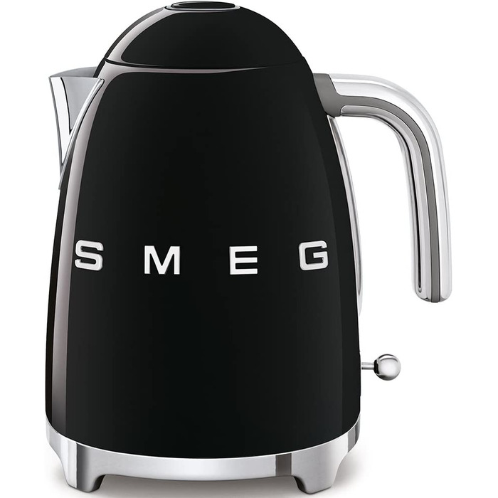 Лектрический чайник Smeg KLF03BLEU, нержавеющая сталь, 1,7 литра, Чернй