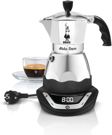 Кофеварка для эспрессо на 1 чашку 365 Вт TIMER Bialetti