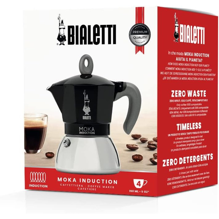 Кофеварка для эспрессо на 4 чашки New Moka Bialetti