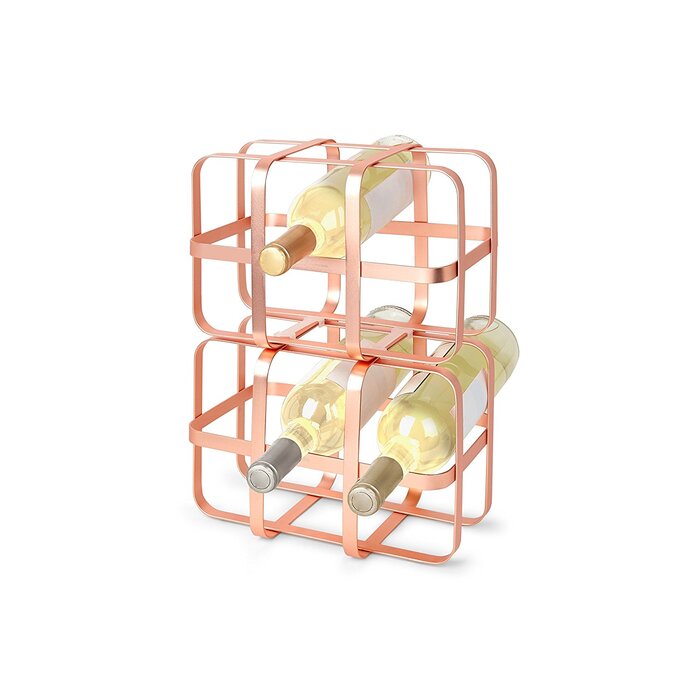 Винная полка 27,9x15,2x17,8 см медная Pulse Wine Rack Umbra