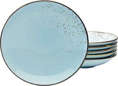 Набор тарелок для супа из керамогранита 22 см, 6 предметов Nature Collection Light Blue 22066 CreaTable