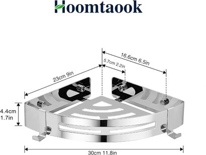 Набор угловых полок для ванной комнаты 2 предмета Hoomtaook