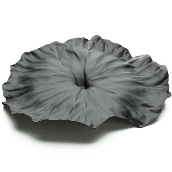 Блюдо 44,8х6,3х41 см черное Lotus leaf Alessi