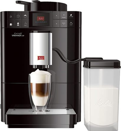 Кофемашина на 2 чашки с вспенивателем молока <b>Melitta</b> F57/0-102 Varianza CSP, черная