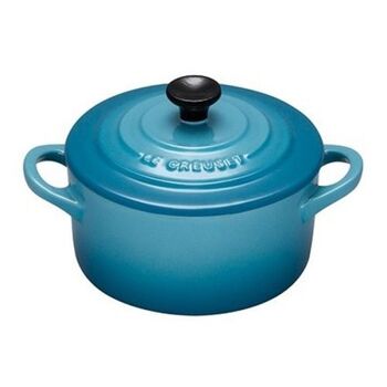 Мини-кастрюля / жаровня 10 см, бирюзовая Le Creuset