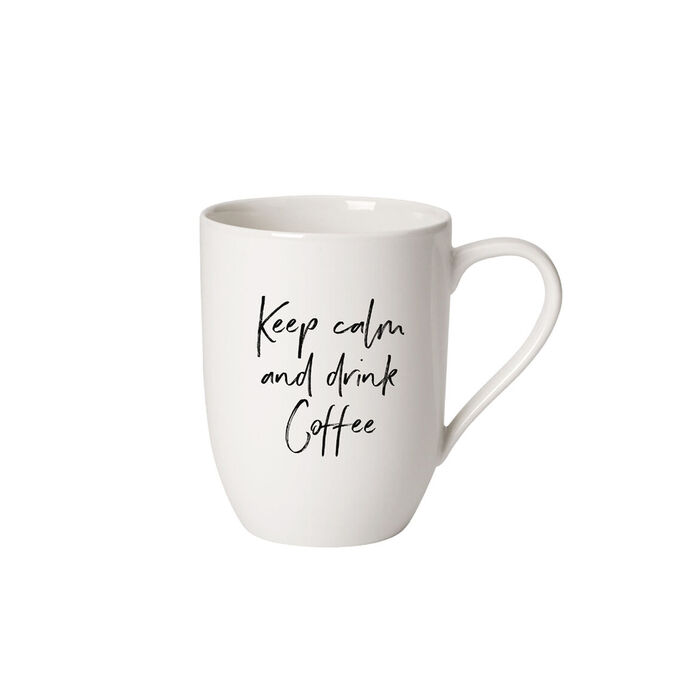 Кружка 340 мл "Keep calm and drink coffee", белая Statement Villeroy & Boch