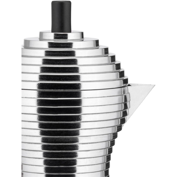 Кофеварка 150 мл металлик/черная Pulcina Alessi