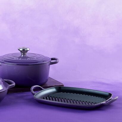 Сковорода гриль прямоугольная 30 см, фиолетовая Le Creuset