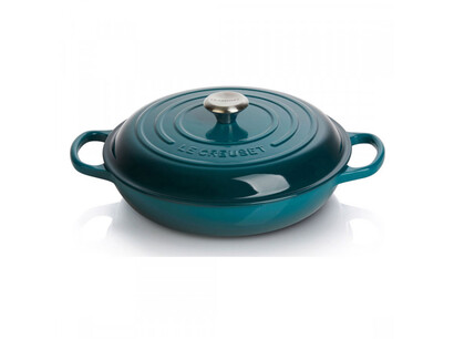 Сковорода-жаровня чугунная 30 см, Deep Teal Le Creuset