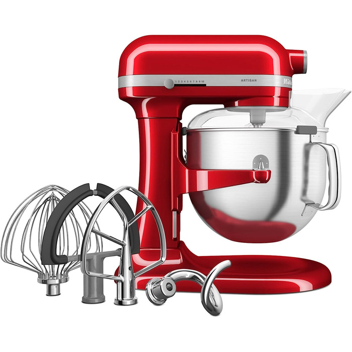 Кухонный комбайн 6.6 л, красный KitchenAid