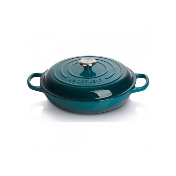 Сковорода-жаровня чугунная 30 см, Deep Teal Le Creuset