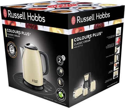 Тостер с широким слотом 1000 Вт и чайник 1 л, 2400 Вт Russell Hobbs Colours+ 