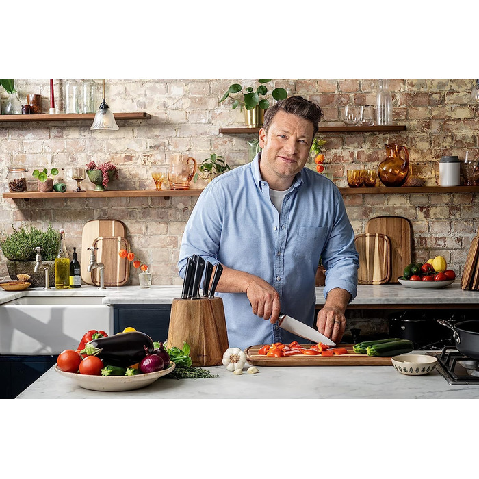 Разделочная доска из дерева акации Jamie Oliver Tefal 49x28 см 