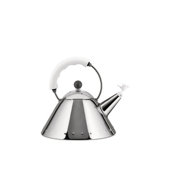 Чайник со свистком 22х22,5х23 см белый Kettle Alessi