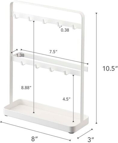 Подставка для ключей, белая YAMAZAKI