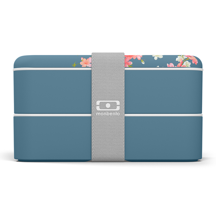 Ланч-бокс 18,5х10х9,4 см Flower mood denim MB Original Monbento