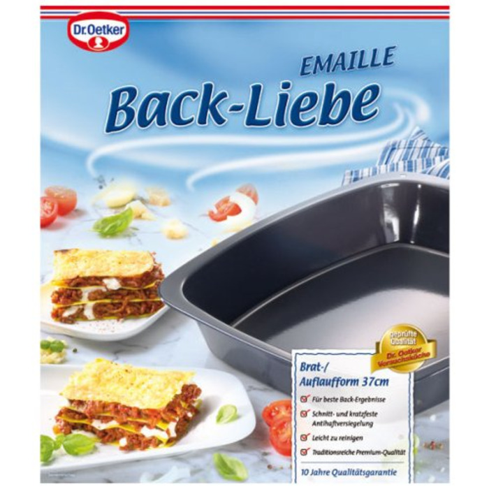 Форма для выпечки лазаньи 37 х 32 см Back - Liebe Dr. Oetker