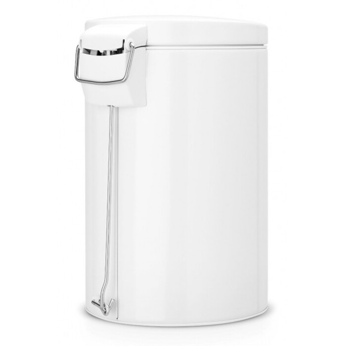 Мусорный бак с педалью бесшумный белый 12 л Pedal Bin Brabantia