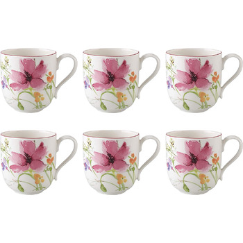 Набор из 6 чашек для кофе Villeroy & Boch Mariefleur Basic 260 мл