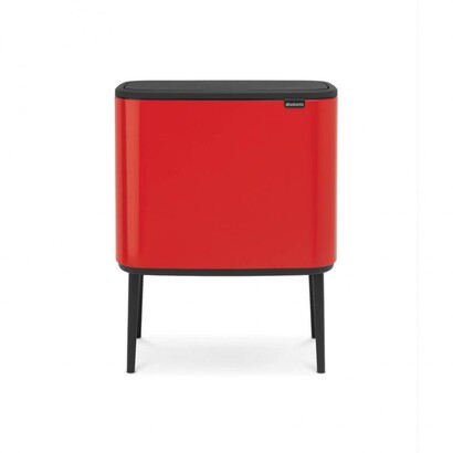 Мусорный бак 11+23 л красный Bo Touch Bin Brabantia