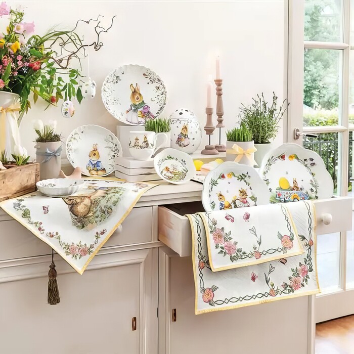 Скатерть-дорожка с декором 49 x 143 см Spring Fantasy Villeroy & Boch