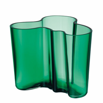 Ваза 12х15х12,5 см изумрудная Aalto Iittala