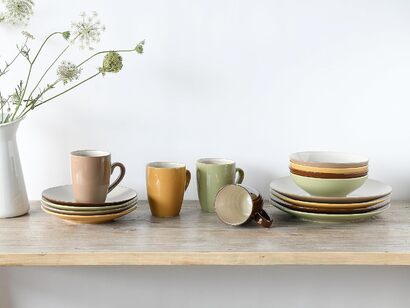 Столовый сервиз из керамогранита на 4 человека 16 предметов Bamboo Garden Series CreaTable