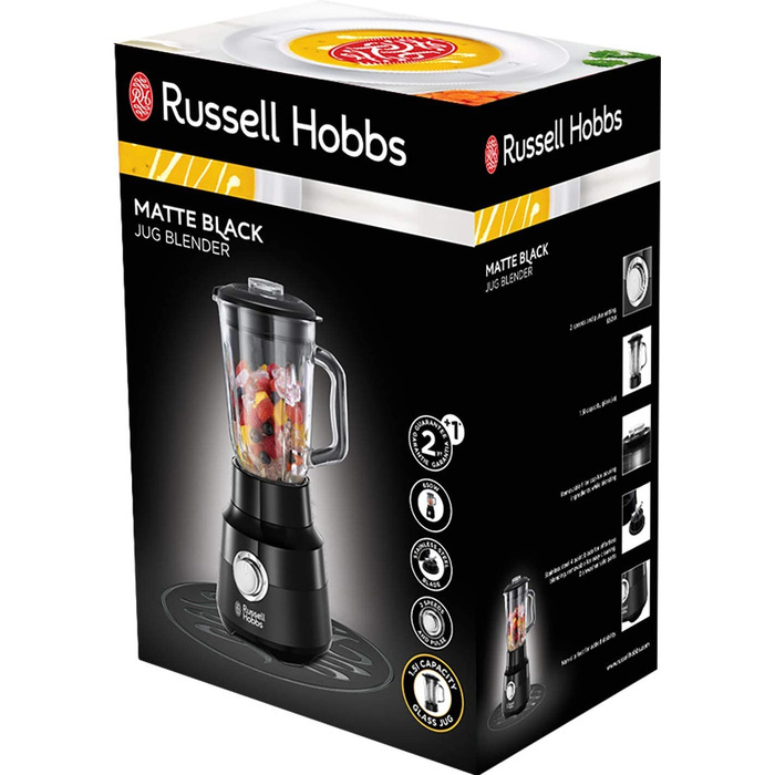 Кухонный блендер Russell Hobbs / 650 Вт / 2 скорости / контейнер 1.5 л