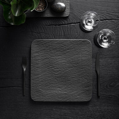 Тарелка 32,5 см Black/Gray Manufacture Rock Villeroy & Boch