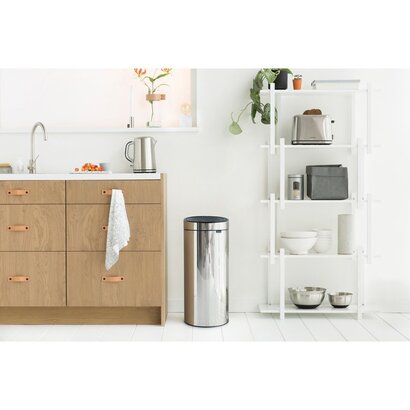 Мусорный бак 30 л глянцевая сталь Touch Bin Brabantia