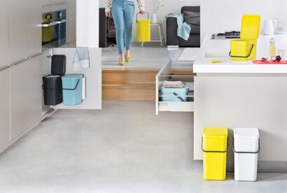 Мусорное ведро 12 л серое Sort&Go Brabantia