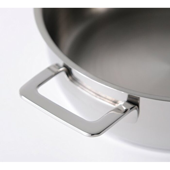 Кастрюля с двумя ручками 24 см 3,4 л металлик Pots & Pans Alessi