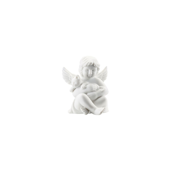 Фигурка "Ангел с котом" 6,4 см матовая Angels Rosenthal