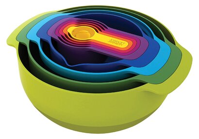 Набор мисок 9 предметов Nest Plus Multicolor Joseph Joseph