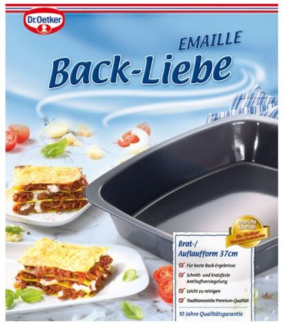 Форма для выпечки лазаньи 37 х 32 см Back - Liebe Dr. Oetker