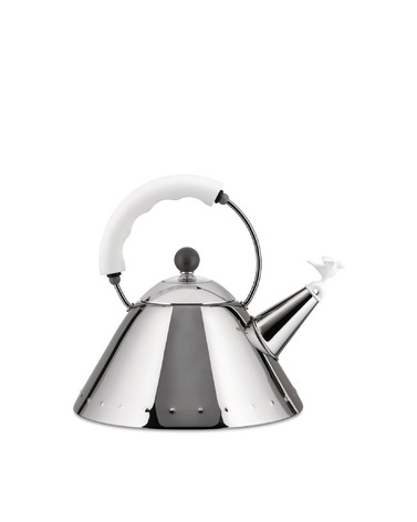 Чайник со свистком 22х22,5х23 см белый Kettle Alessi