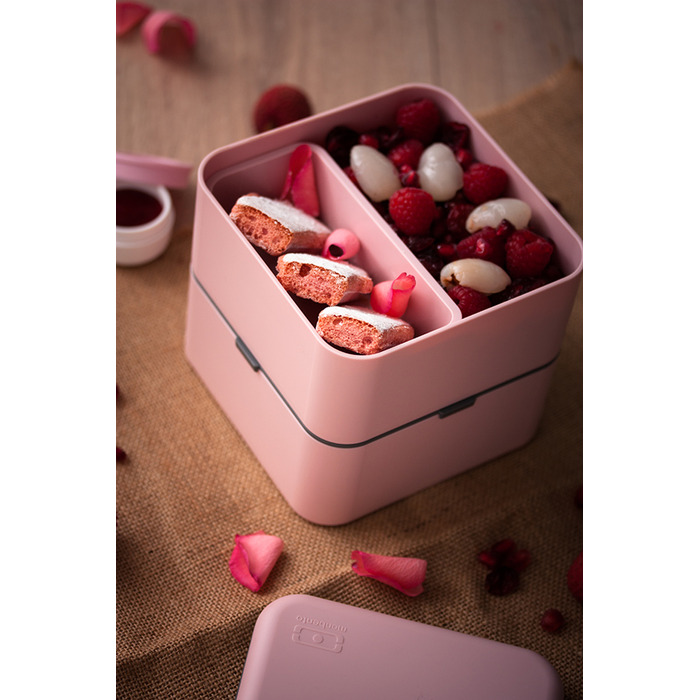 Ланч-бокс 14х14х14 см розовый MB Square Monbento