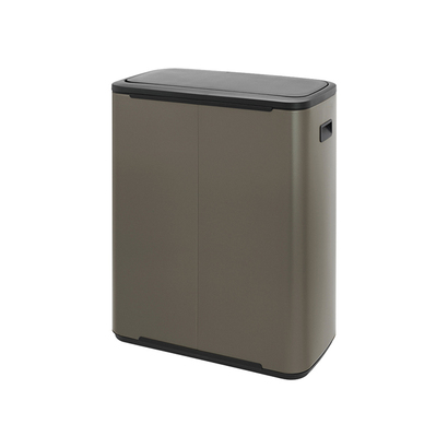 Мусорный бак 2х30 л платиновый Bo Touch Bin Brabantia