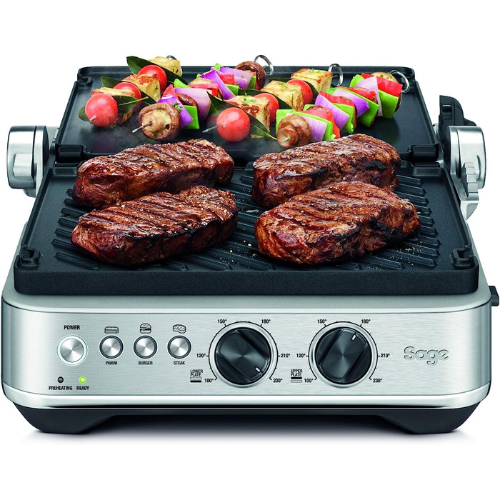 Электрогриль-пресс, матовая сталь BBQ and Press SGR700 Sage Appliances 