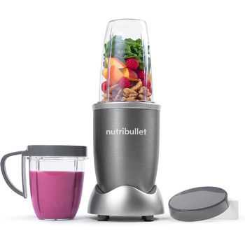 Оригинальная машина для приготовления смузи nutribullet мощностью 600 Вт, простая и бстрая в использовании, Компактная, Легко моющаяся, лектрический блендер, Измельчитель, Блендер для смузи, NB606DG, 1 упаковка, комплект из 3 аксессуаров Один