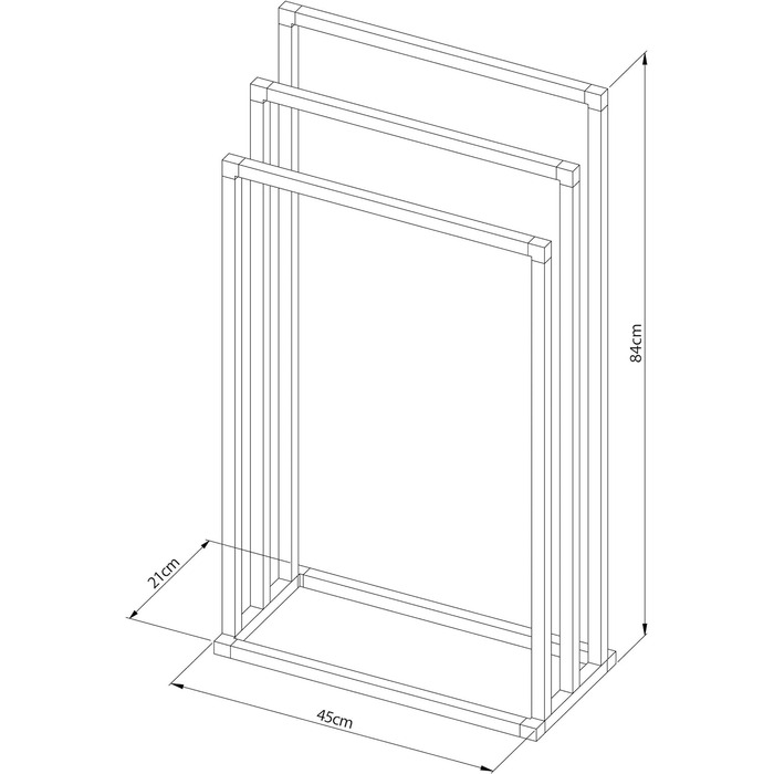 Сушилка для одежды, черная Sealskin Tube,