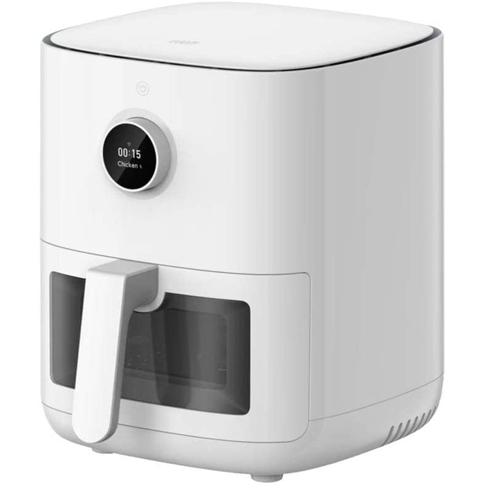 Фритюрница Mi Smart Air Fryer Pro обемом 4 л, 4 литра, 1600 Вт, 100 рецептов, прозрачное окно, Белй